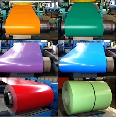 PPGI Steel Coils dengan Customized Requirpment Coil Weight dan Customization RAL Color