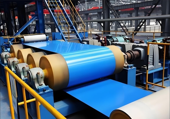 Toleransi ± 1% Medium Hard PPGI Merah Cat Prepainted Steel Coil Warna Lapisan Lapisan Warna Gutter