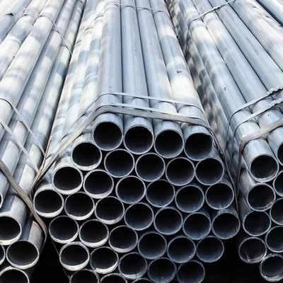 ISO9001 Sertifikasi 42*1.5mm Hot Dip Galvanized Round Steel Pipe untuk Perancah