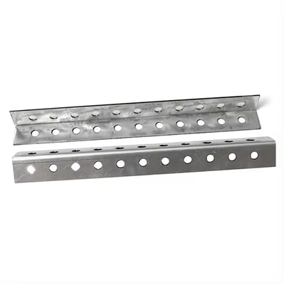 Hot Rolled Galvanized Perforated Equal Angle Steel Lintel dengan Lubang Punching/ Slotted Iron Bar