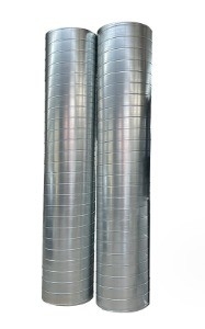 Saluran Udara Spiral Galvanis untuk Permintaan Pendingin Udara Kamar Tidur Gaya Desain Industri