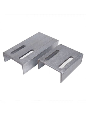 Aluminium Alloy Channel Steel Curtain Wall Hanger untuk Konstruksi Fasad Bangunan Kantor
