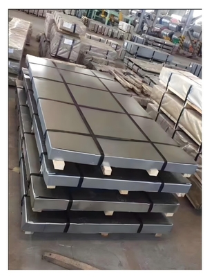 Disesuaikan 40g / m2 Lapisan seng Tengah Hard Galvanized Pola Plat Baja 1.5 * 1250mm