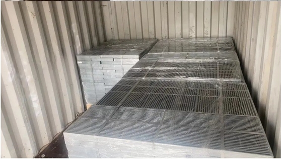 Perak Galvanized Steel Mezzanine Flooring Bar Grating dengan Sertifikasi ISO9001