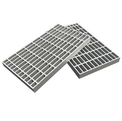 Struktur Baja Galvanis Tutup Parit Lattice Drain Grill 50mm Cross Bar Pitch