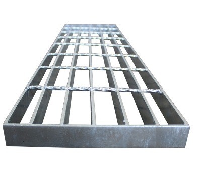 Hot-dipped Galvanized Steel Grating dengan Gaya Desain Industri dan 50mm Cross bar pitch